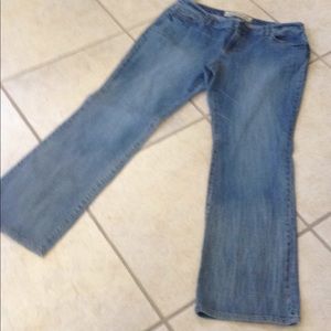 Ann Taylor Loft Curvy Boot Denim Jeans SZ 14